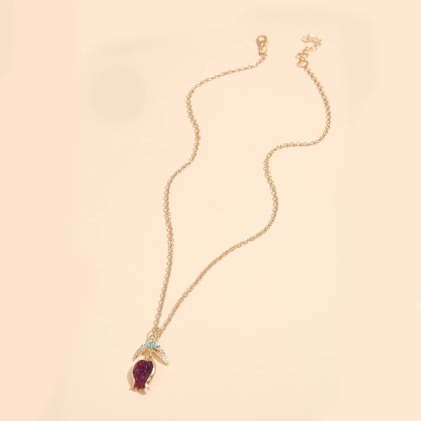 

Fruit Charm Necklace, Gold