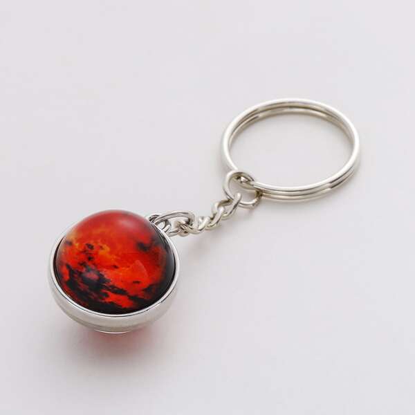 

Round Pendant Keychain, Multicolor