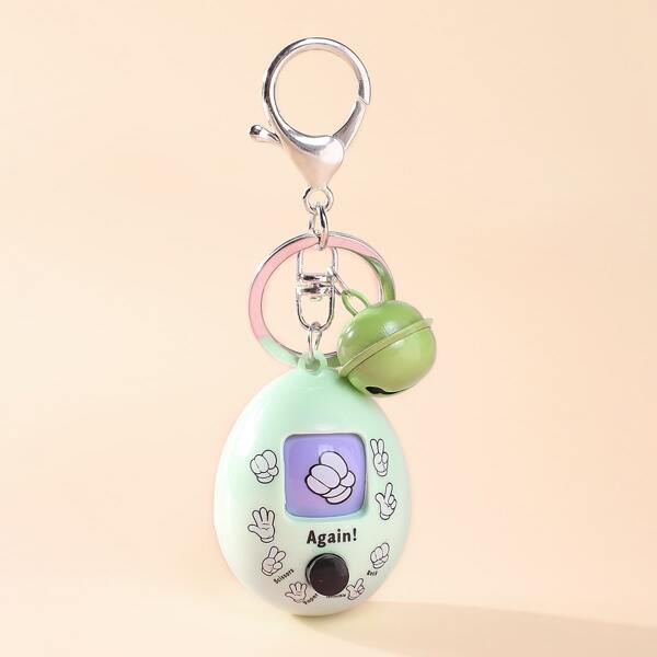 

Guessing Egg Toy Charm Keychain, Mint green