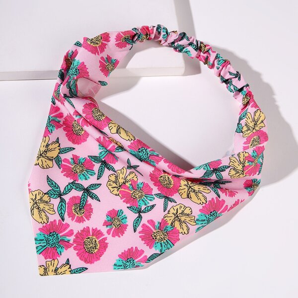 

Flower Print Hair Band, Multicolor