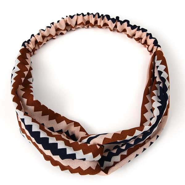 

Geometric Pattern Hair Band, Multicolor