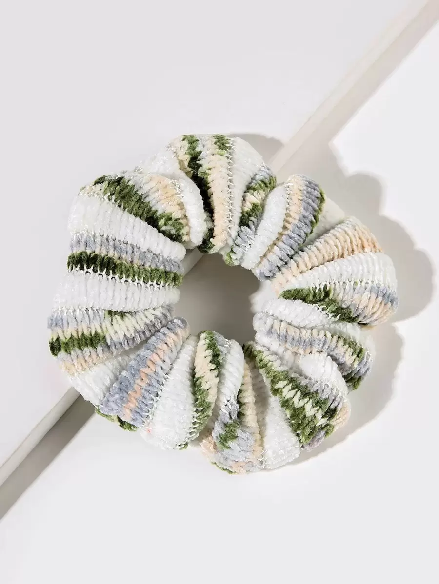 Striped Pattern Scrunchie