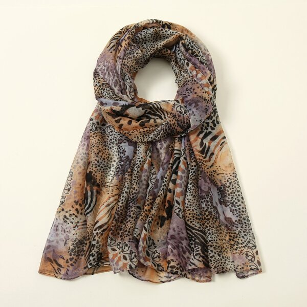 

Allover Graphic Scarf, Multicolor
