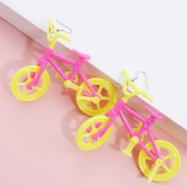 

Bike Design Drop Earrings, Multicolor