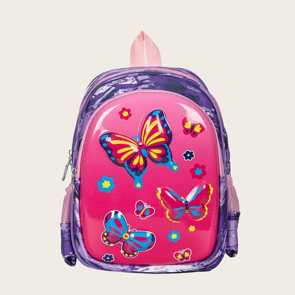 

Girls Cartoon Butterfly Backpack, Purple