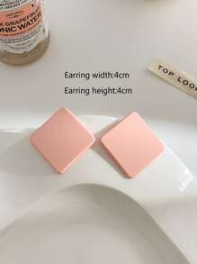 Bông tai thả kiwi - Màu Hồng baby - Xem 3