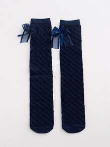 2雙小女童過膝襪 - 彩色 - 查看 4