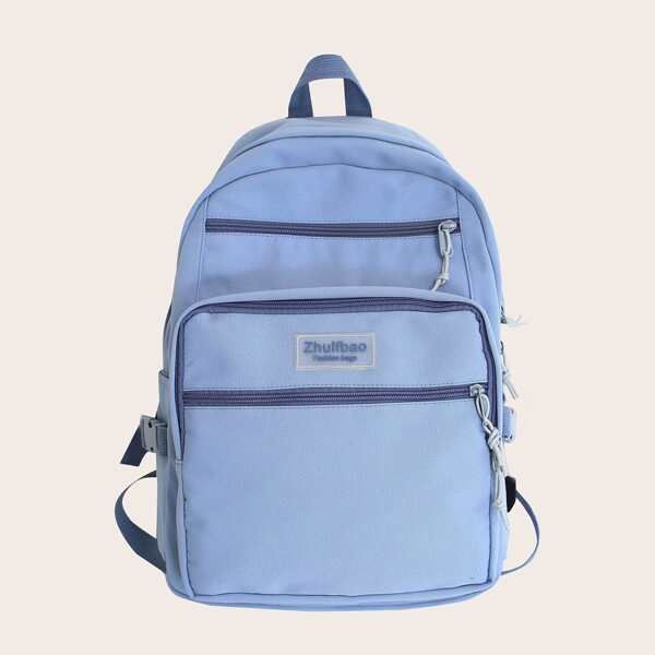 

Patch & Knot Decor Backpack, Blue
