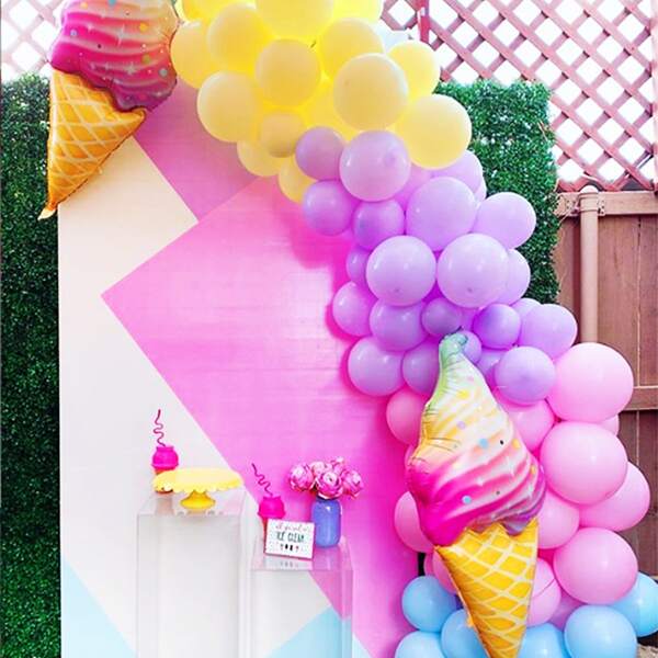 

87pcs Ice Cream Balloon Garland Set, Multicolor