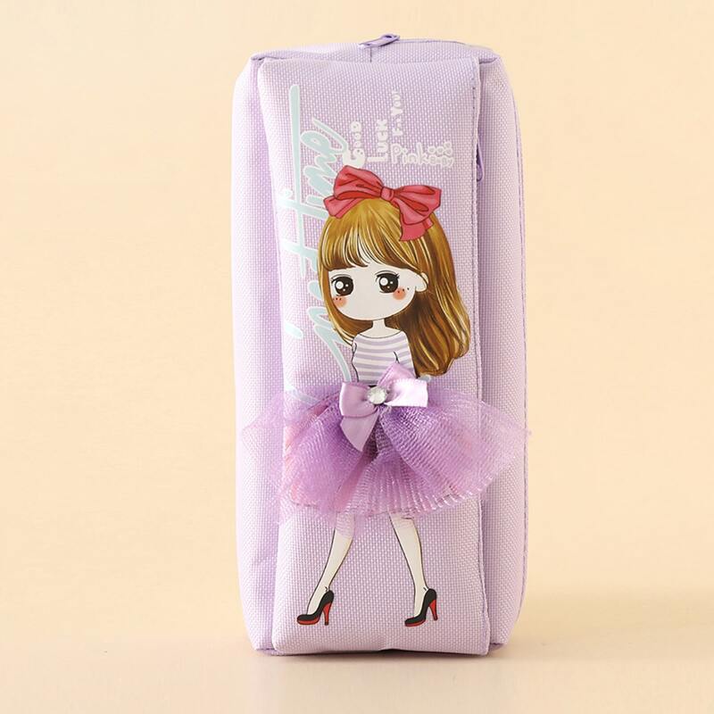 

Cartoon Girl Pencil Case, Lilac purple