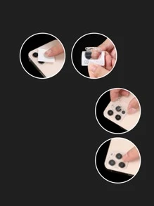 1 pieza transparente Móvil Película templada para lente de cámara - transparente - Ver 3