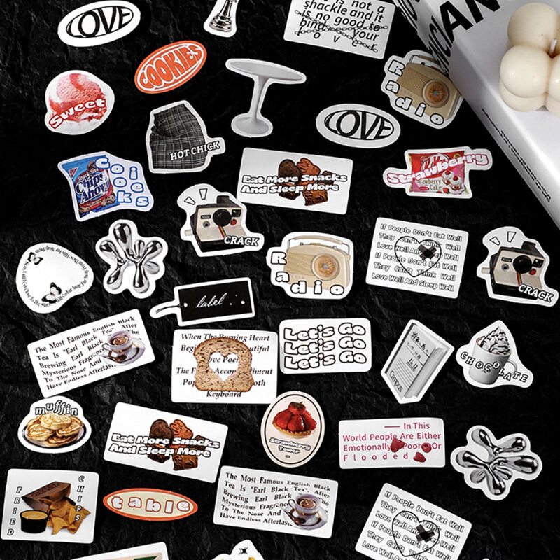 

40pcs Random Mixed Pattern Sticker, Multicolor