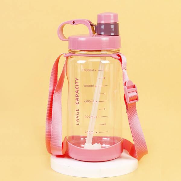 

1pc Large Water Bottle, Pink