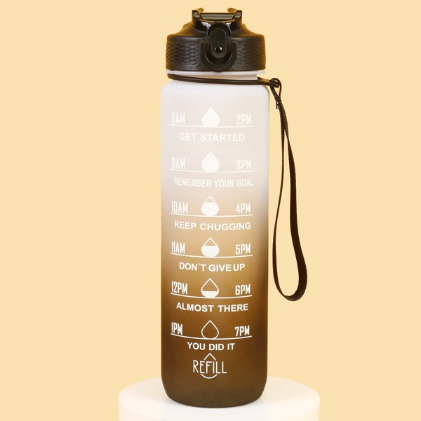 

1pc Letter Graphic Tumbler, Multicolor