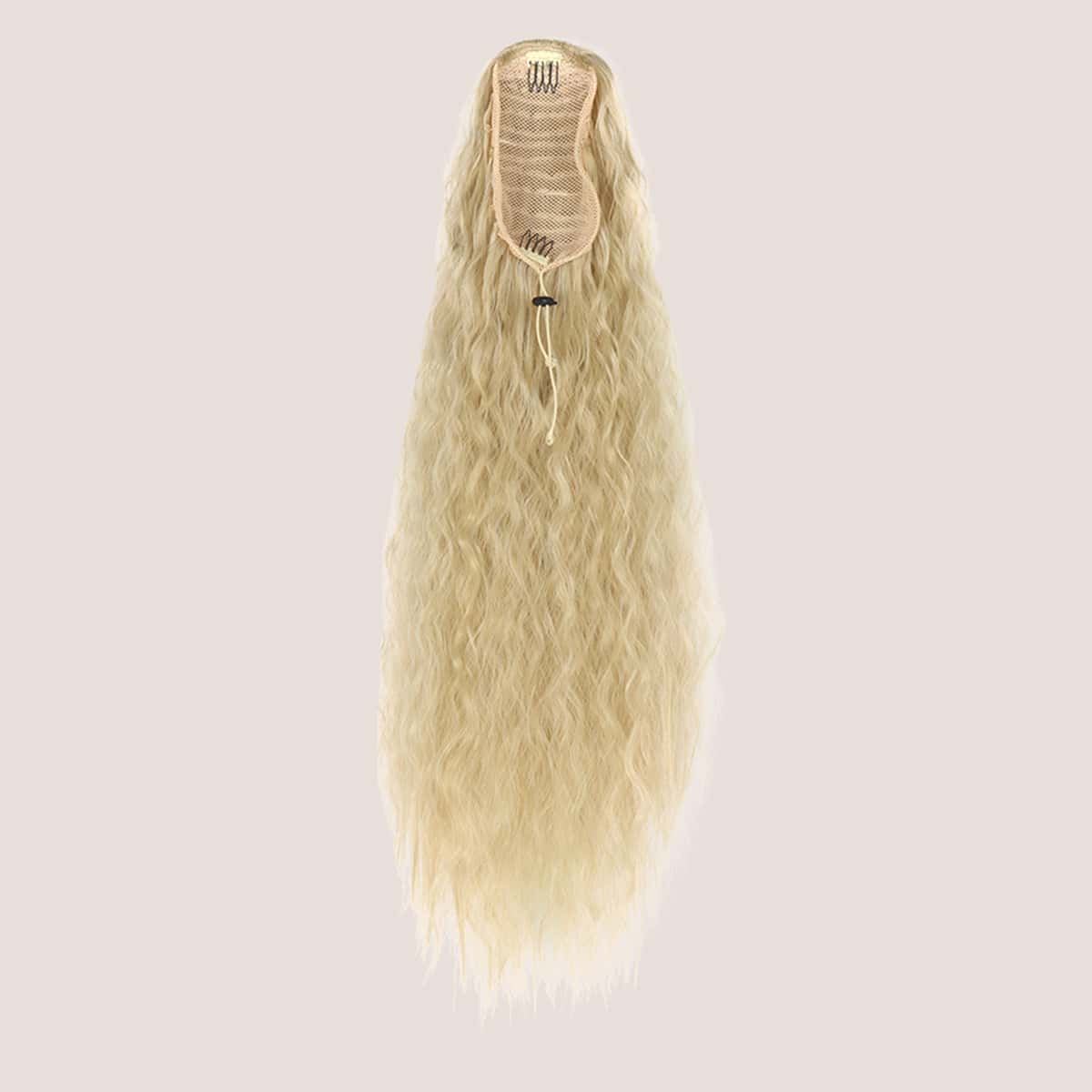 

Natural Long Curly Ponytail, Brown