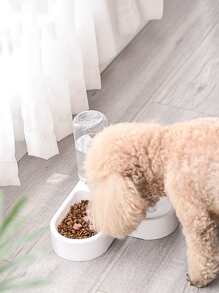 1套多功能寵物飲水器,帶水壺寵物碗,貓飲水噴泉和食盆,自動飲水噴泉適用於小狗和貓,寵物飲用用品