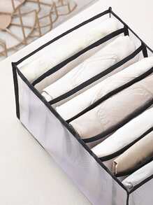 1pc Pants Storage Box - Black and White - View 2