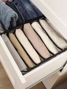 1pc Pants Storage Box - Black and White - View 5