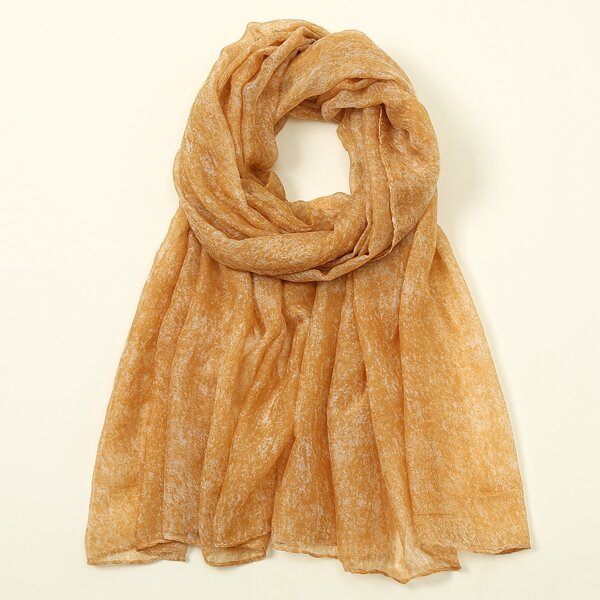 

1pc Simple Scarf, Yellow