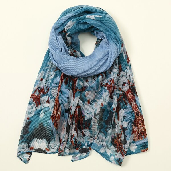 

Floral Print Scarf, Multicolor