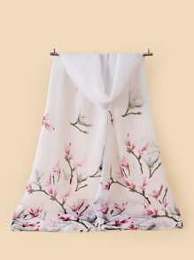 Khăn quàng cổ in hoa - Nhiều màu - Xem 1