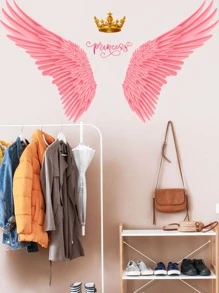 1 hoja Pegatina de pared ala con estampado - Multicolor - Ver 5