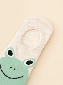 5 pares Calcetines invisibles con estampado de dibujos animados - Multicolor - Ver 5