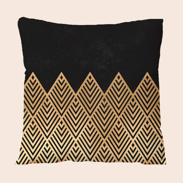 

Geometric Pattern Cushion Cover Without Filler, Multicolor
