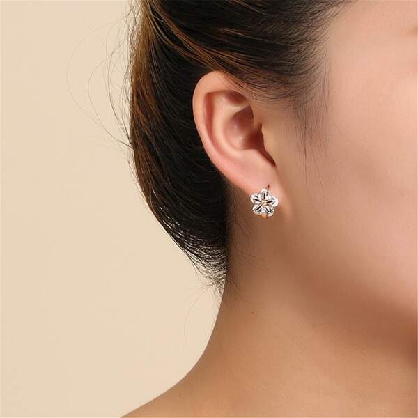 

14K Gold Plated Zircon Earrings