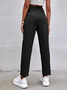 Muchica Celana Kantong Plain Casual - Hitam - View 2