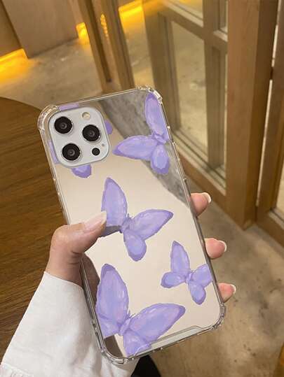 蝴蝶鏡子手機外殼