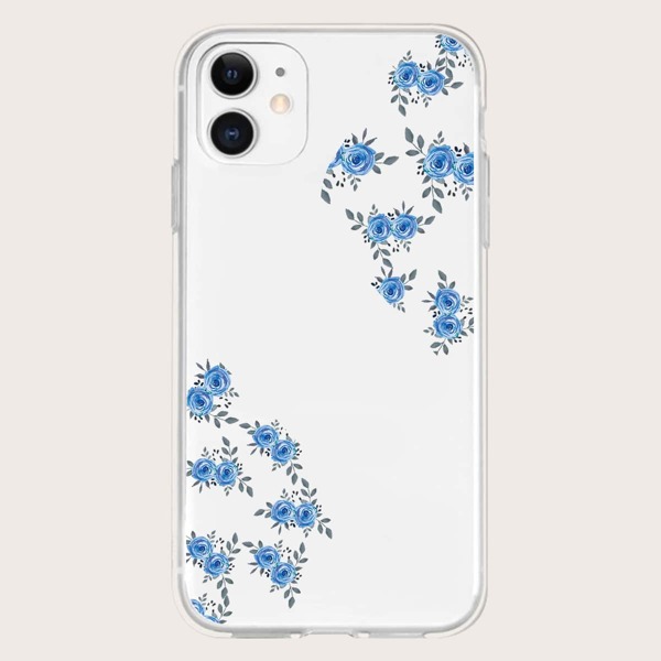 

Flower Painted Clear Phone Case