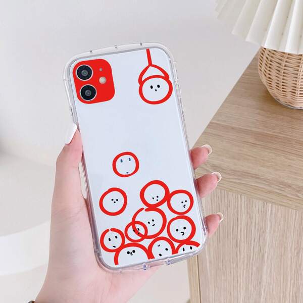 

Cartoon Graphic Clear Phone Case