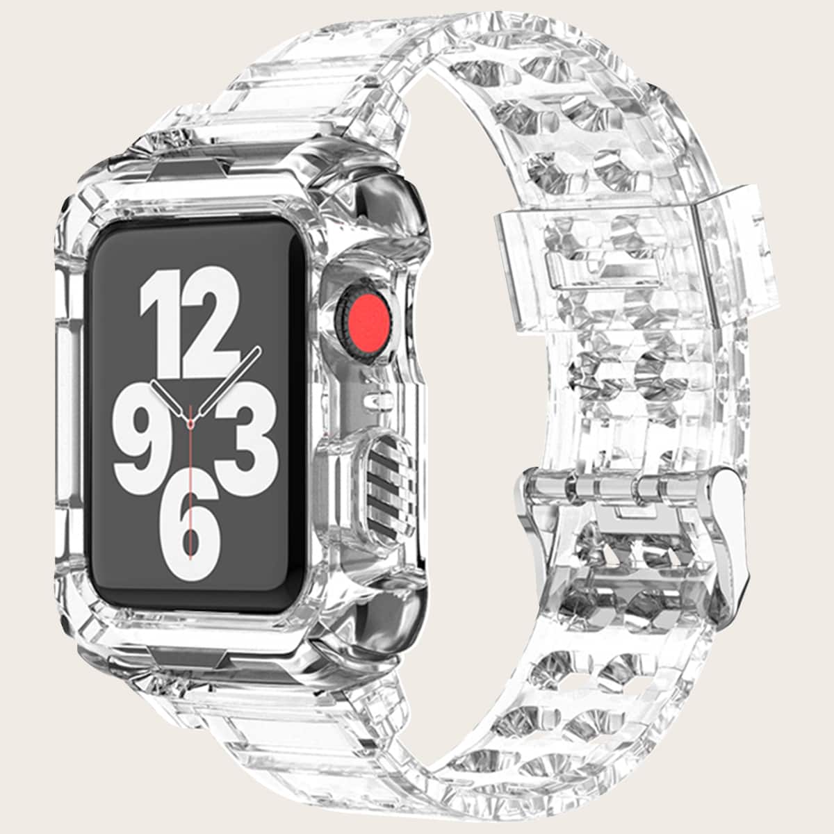 

2 In 1 Watchband & Case For iWatch, Clear