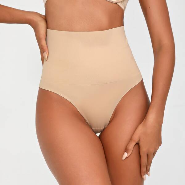

High Waisted Shapewear Panty, Apricot