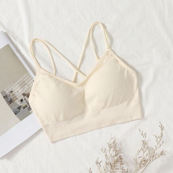 

Simple Seamless Bralette, Beige