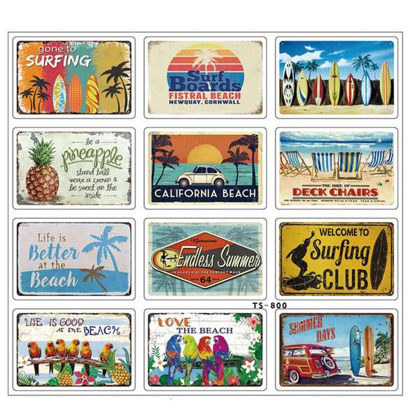

1sheet Vintage Pattern Wall Sticker, Multicolor