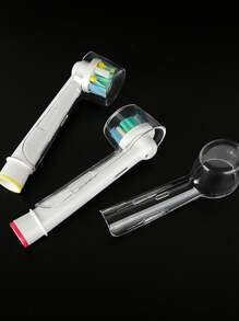 Universal Electric Toothbrush Head Dust Cover 4/8/12pcs Set Compatible With B Electric Toothbrush Home Bathroom Decor Fall Decor Back To School - Clear - View 6