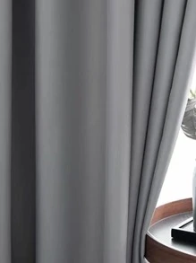 Rèm bảng đơn màu đồng nhất - Xám - Xem 4