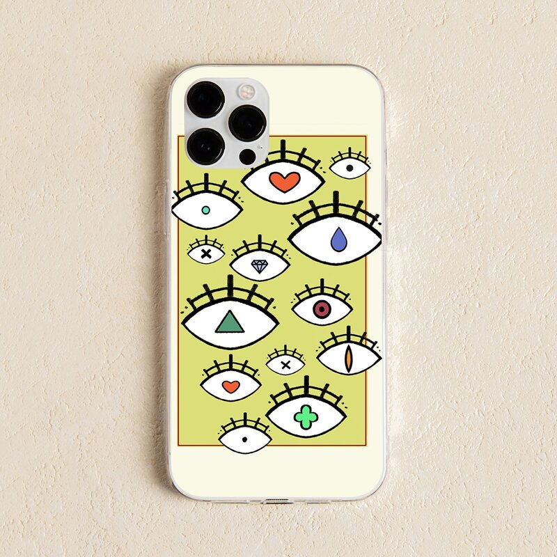 

Eye Pattern Phone Case, Multicolor