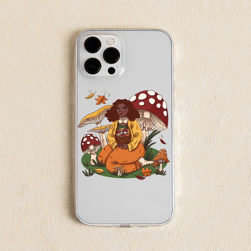 

Cartoon Graphic Phone Case, Multicolor