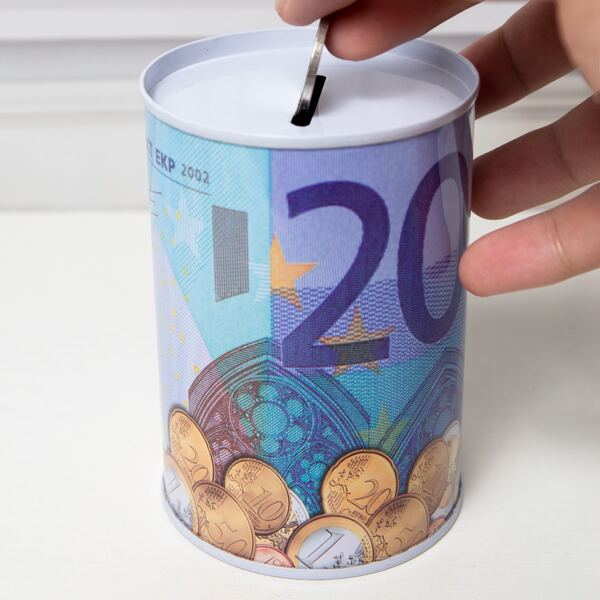 

1pc Cylinder Shaped Random Piggy Bank, Multicolor