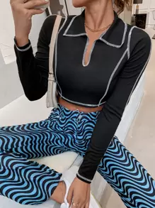 Áo thun Giải trí - màu đen - Xem 1