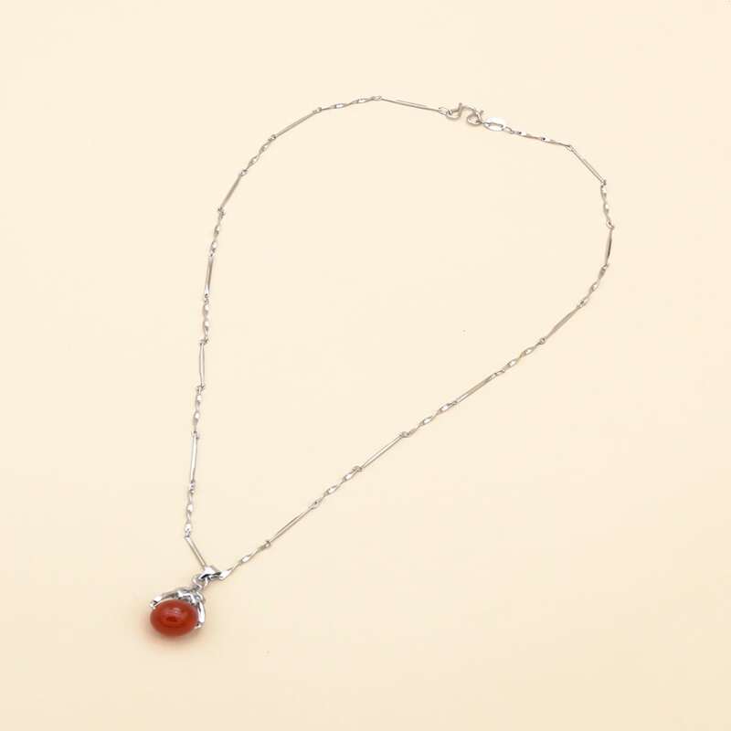 

Gemstone Pendant Necklace, Red