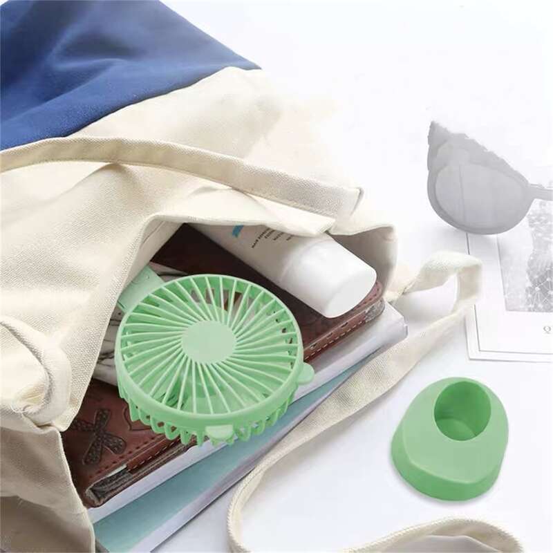 

1pc Ear Design Electric Fan, Green