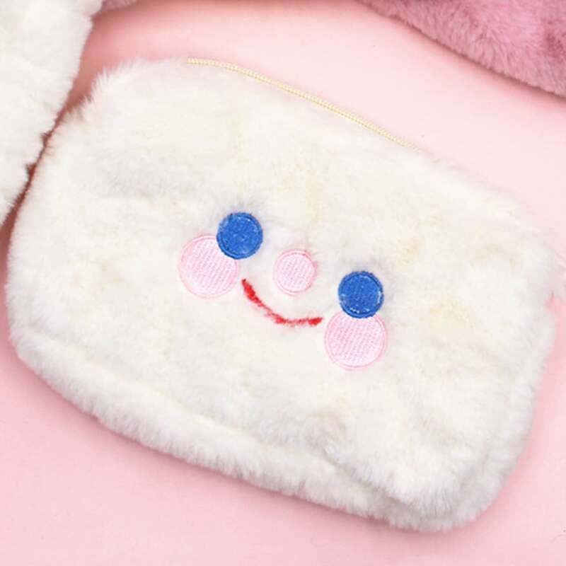

Cartoon Graphic Makeup Bag, White