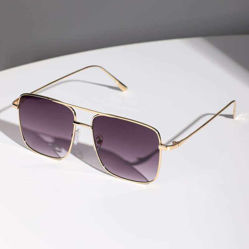 

Guys Top Bar Frame Sunglasses, Purple