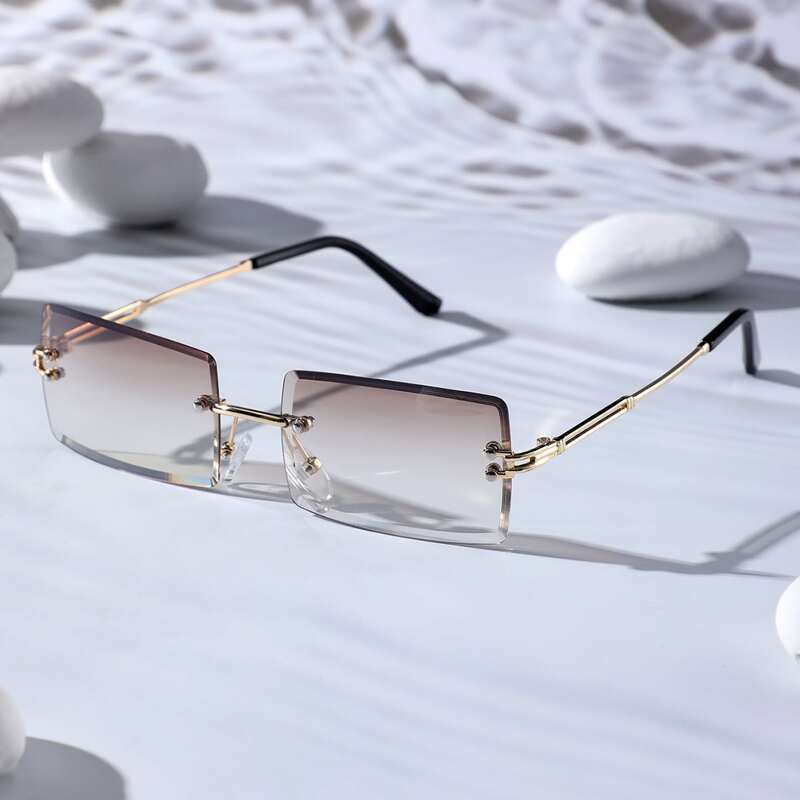 

Rimless Tinted Lens Sunglasses