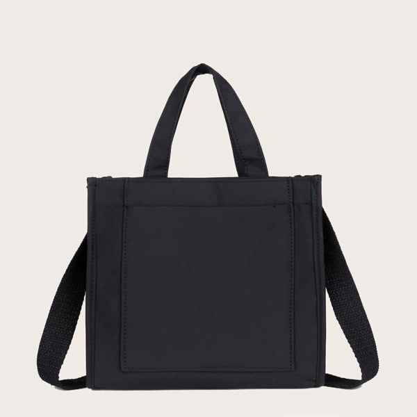 

Minimalist Top Handle Bag, Black
