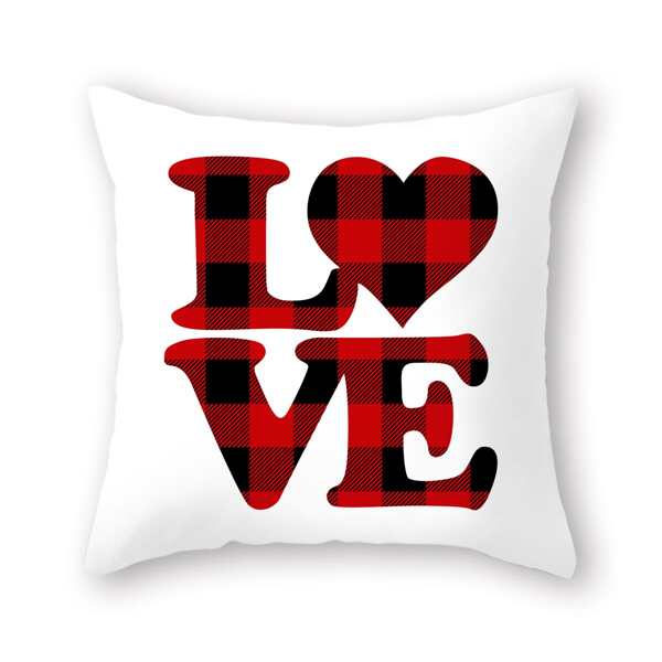 

Letter Graphic Cushion Cover Without Filler, Multicolor